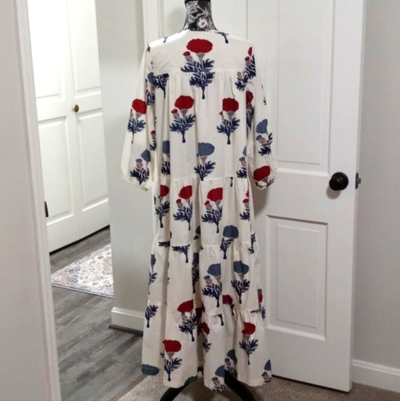 🌺HTF Pink Chicken🌺 - Indira Cotton Dress - Picture 2 of 16